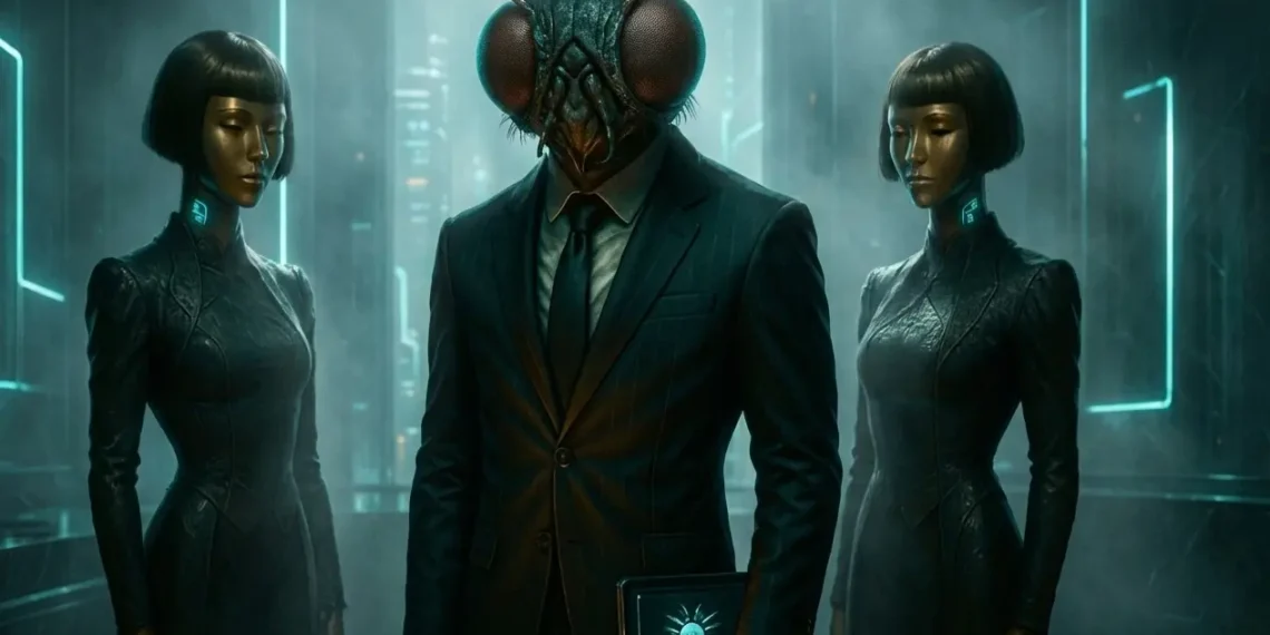 Poligamia y esposas diseñadas genéticamente en Hadit Industries